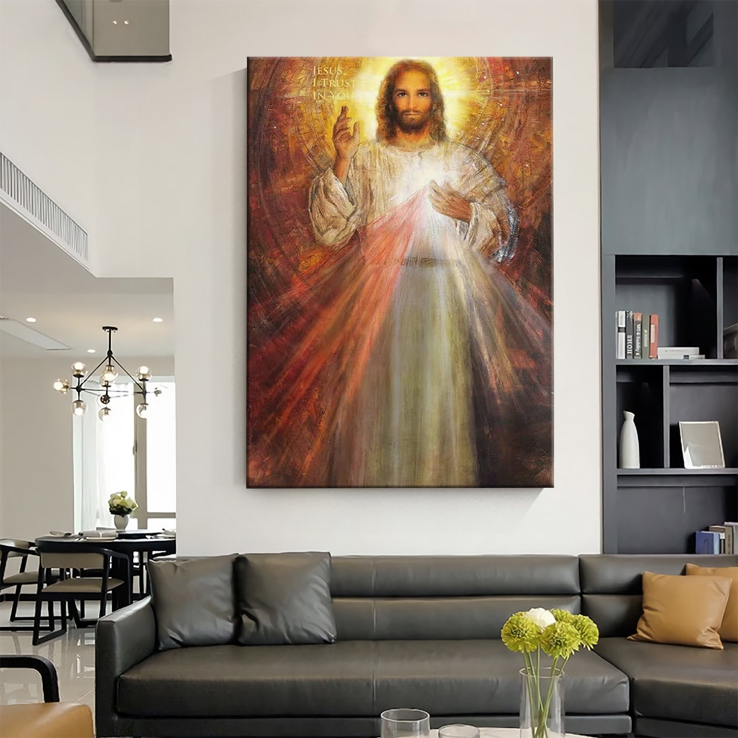 The Divine Mercy, Jesus I Trust in You Canvas Wall Art