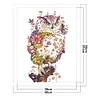 uk.everydayedeals (Limited Stock)Cross Stitch - 11ct Stamped - Aigle de chats de fleurs (40*55cm)