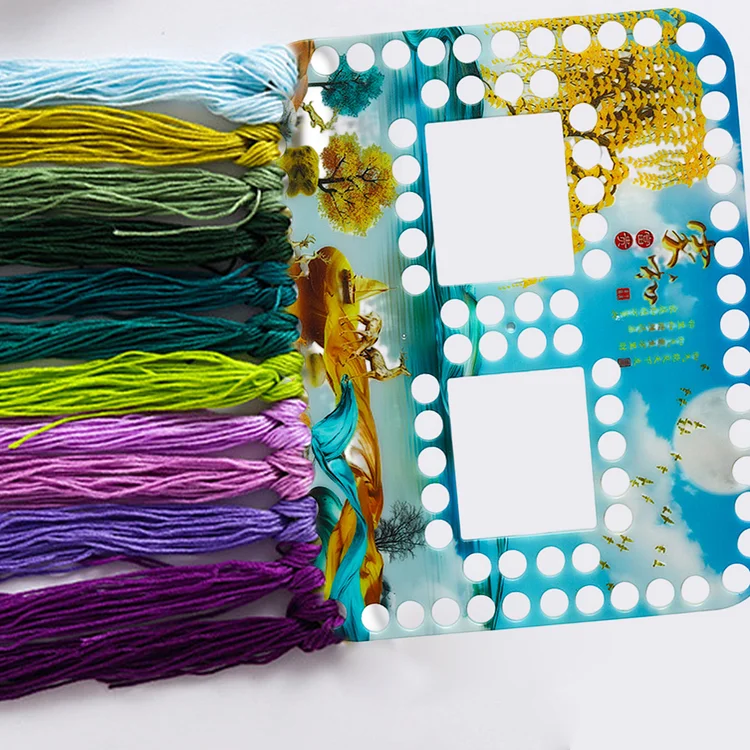 88-Hole Efficient Embroidery Floss Organizer Plastic Thread Storage Tool (1)