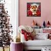 (40*40cm)Xmas Dog - Square Partial AB Drill Diamond Painting