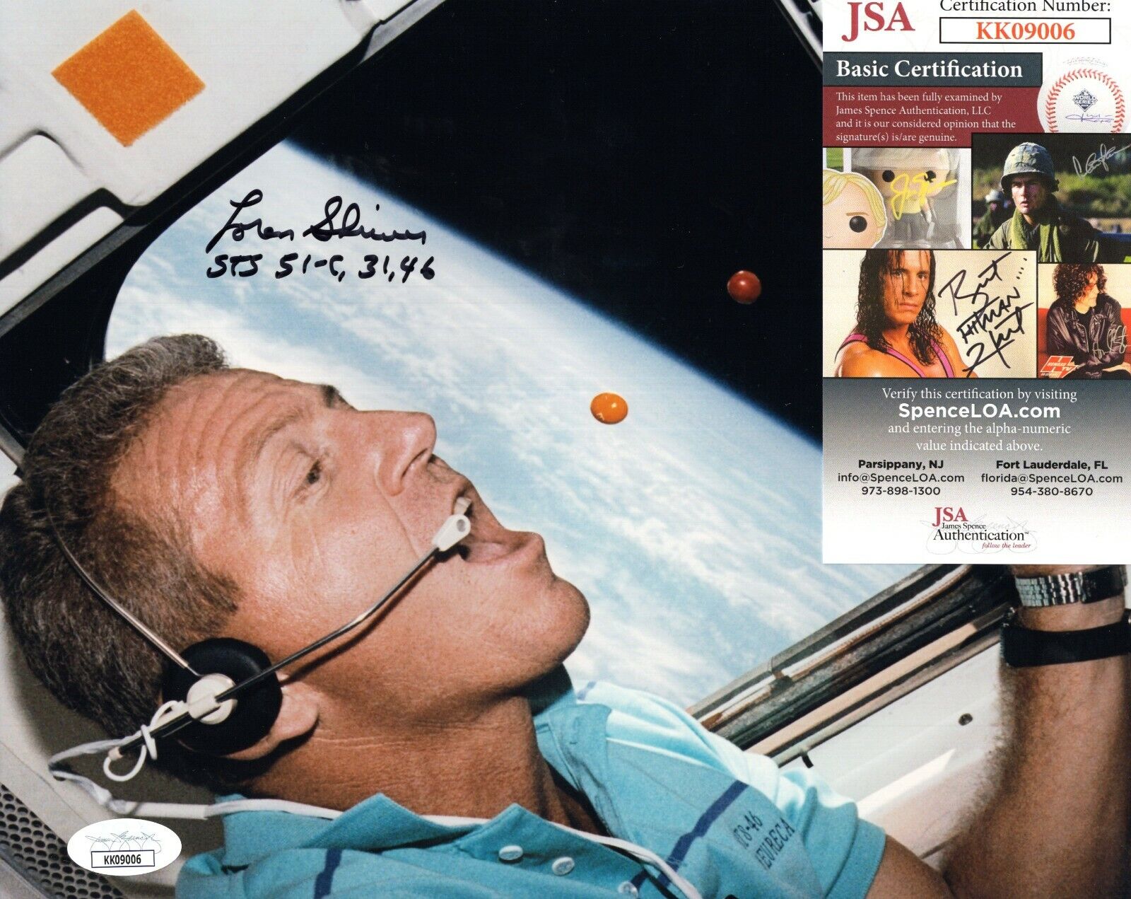 Loren Shriver NASA Astronaut Signed Autograph 8x10 Photo Poster painting STS 51-C 31 46 JSA COA