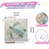Blue Rhinestone Turtle 5D DIY Partial Drill Diamond Painting Kits Adults