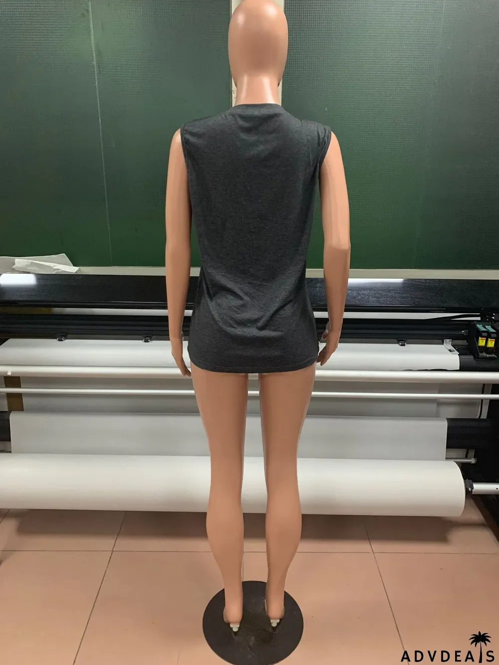 Summer Women'S Tank Top Letter Print Round Neck Sleeveless T-Shirt