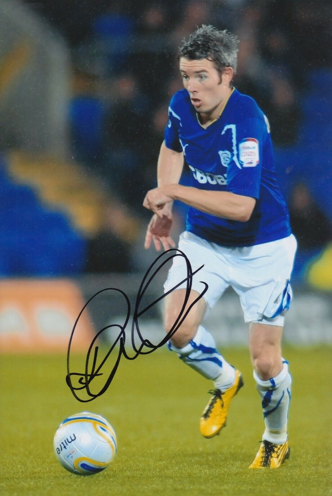 Kevin McNaughton Hand Signed 12x8 Photo Poster painting - Cardiff City - Football Autograph.