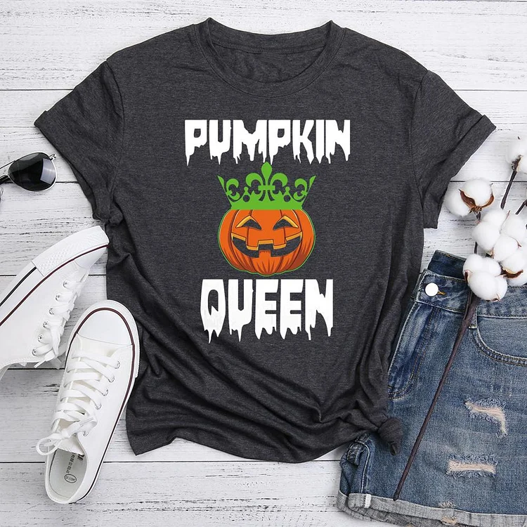 Pumpkin Queen Funny Halloween  T-Shirt Tee-05473