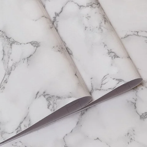 Wall Adhesive Paper Kitchen Wallpaper Waterproof Marble Film Self Adhesive Wallpaper For Modern Wall Self-Adhesive Vinyl Sticker