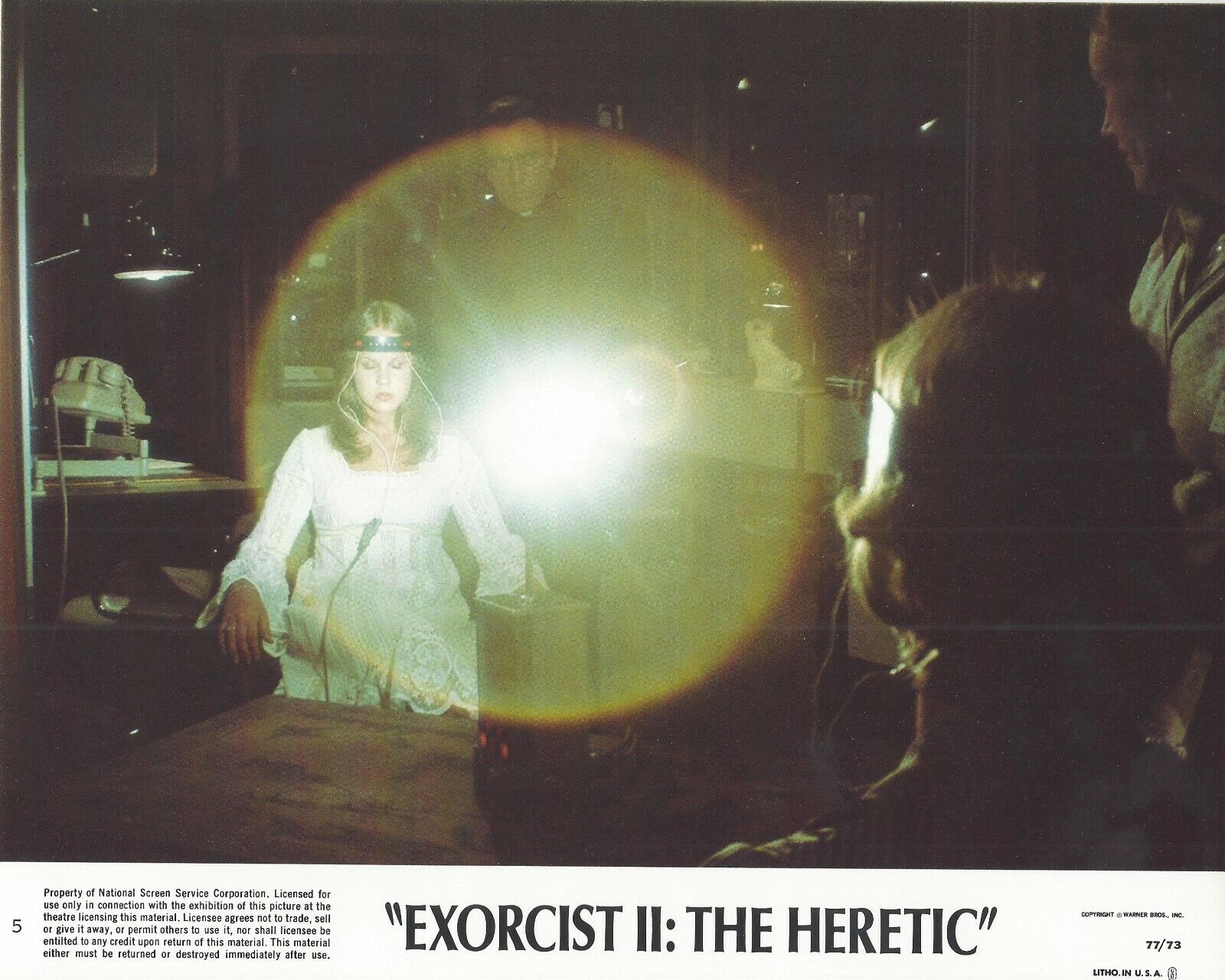 Exorcist II: The Heretic Original 8x10 Lobby Card Poster Photo Poster painting 1977 #5 Blair