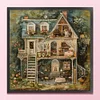 Dream House-14CT Stamped Cross Stitch 50*50cm/19.69*19.69in