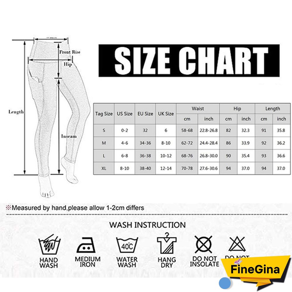 Fashion Women's High Waist Skinny Fitness Exercise Leggings with Pockets Gym Sport Workout Running Pant Comfy Yoga Trousers