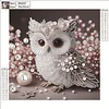 Diamond Painting-DIY Crystal Rhinestone Owl