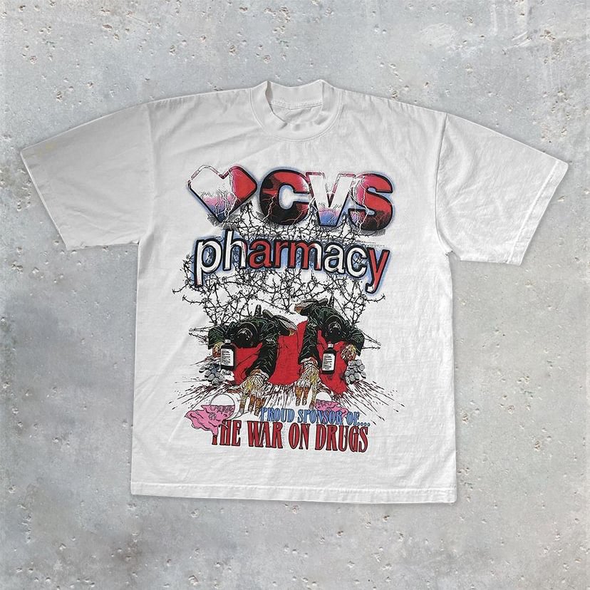Statement crew neck print men's t-shirt
