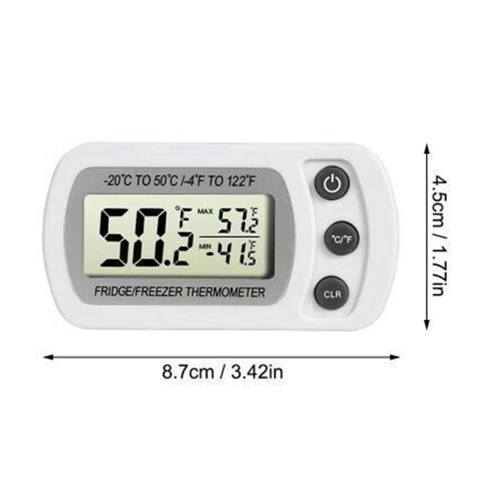 Waterproof Digital Refrigerator Thermometer with Hook