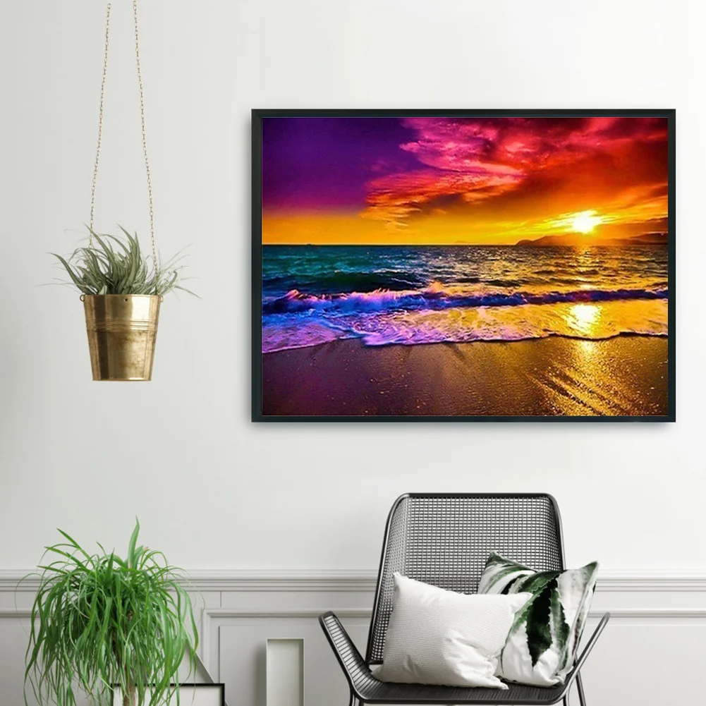 11ct Stamped Cross Stitch - Beach Spray(36*46cm)