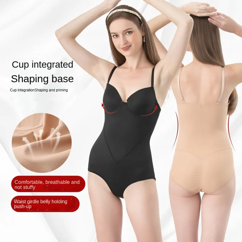 Coloriented 2109-1 Women Bodysuit High Waist Sexy Body Shape Wear Butt&nbsp;Lifter Shape Panties Slimming Corsets With Cups Push Up