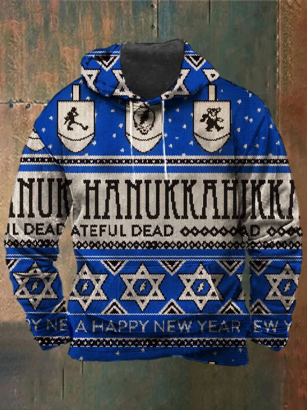 Unisex Bear Print Heavyweight Hoodies