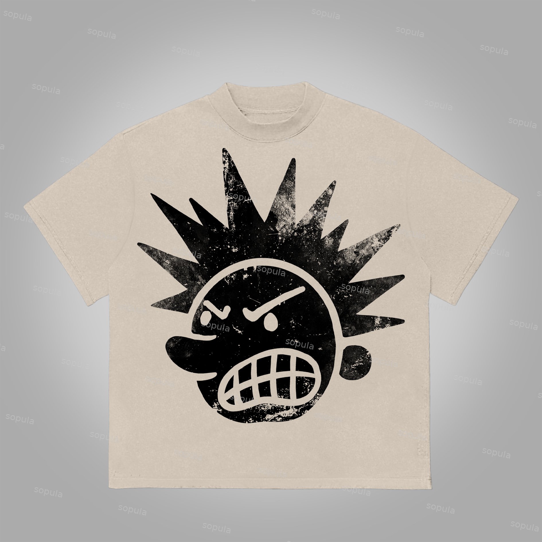 Sopula The Brain Explodes Print Cotton T-Shirt - Sopula｜Premium Graphic Tees & Graphic Clothing