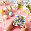 12PCS Diamond Painting Happy Easter Greeting Card Kit for Birthdays Thanksgiving & Special Occasion