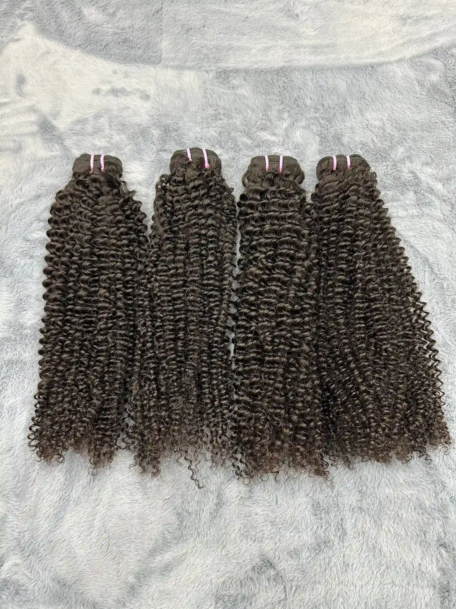 4PCS Kinky Curly Top Vrigin Hair Bundles | 12–30 Inch |Boruihair | 100% Human Hair