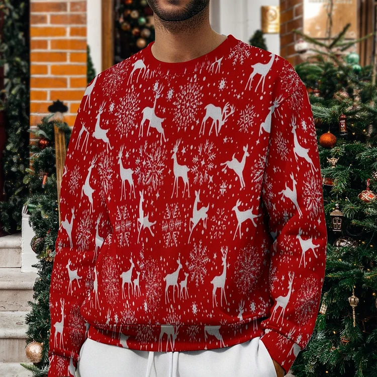 Men's Casual Printed Long Sleeve Sweatshirt