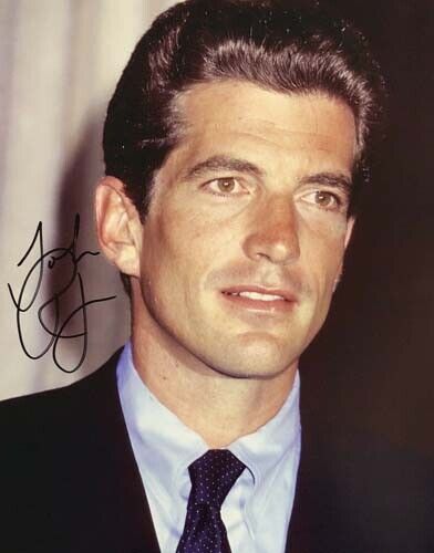 John F Kennedy Jr SIGNED 8x10 Photo Poster painting John F Kennedy JFK Son Autographed reprint