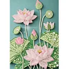 Diamond Painting-DIY Sparkling Special Shaped Pearl Drill Lotus(30x40cm)