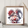 Flower Gnome - 18CT Stamped Cross Stitch - 30*30cm - Cartoon