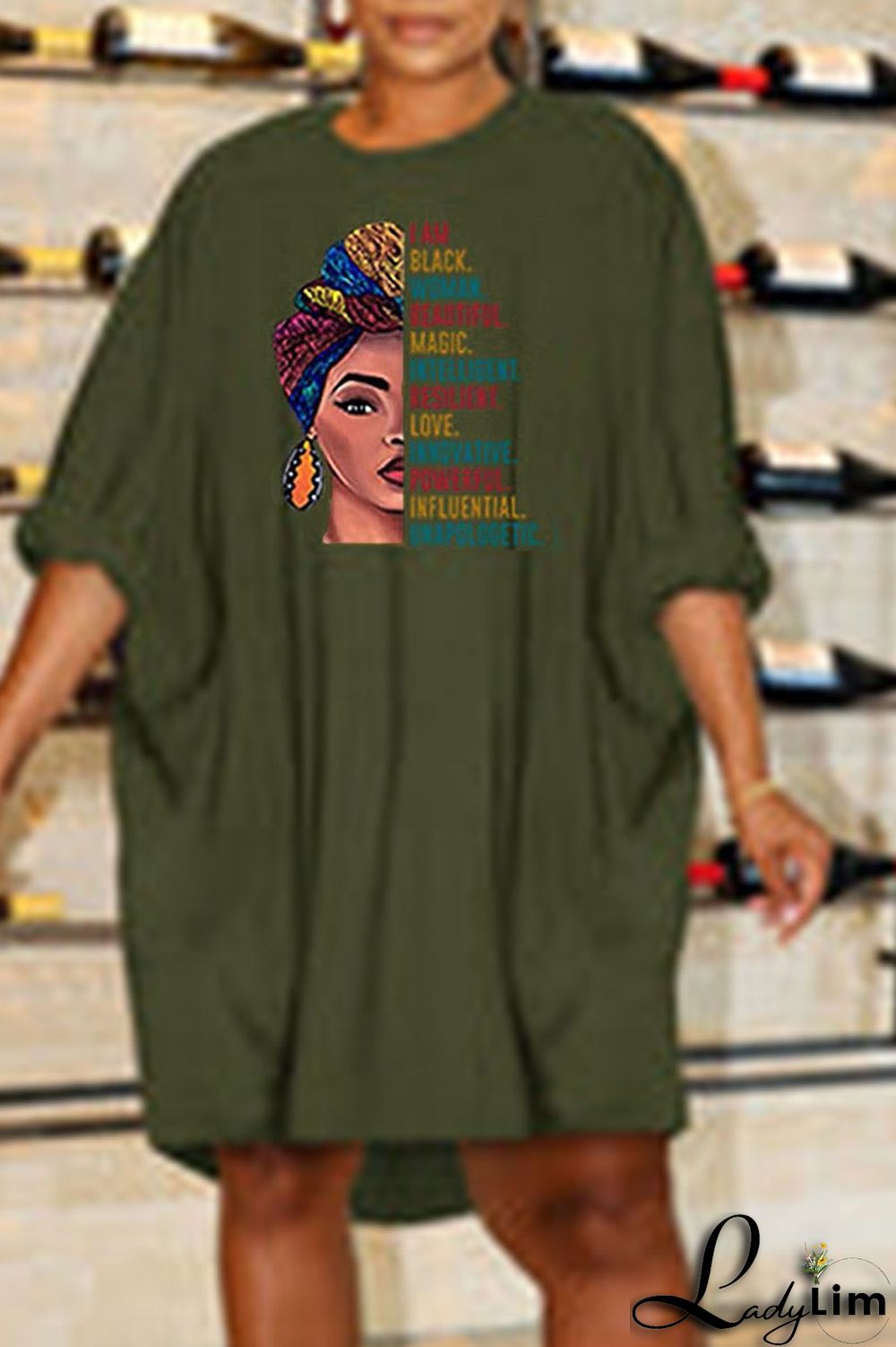 Black Casual Print Patchwork O Neck Long Sleeve Dresses