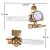 All Brass Argon Meter G5/8 Male Thread CGA580 Connector for Welding Gas Cylinder