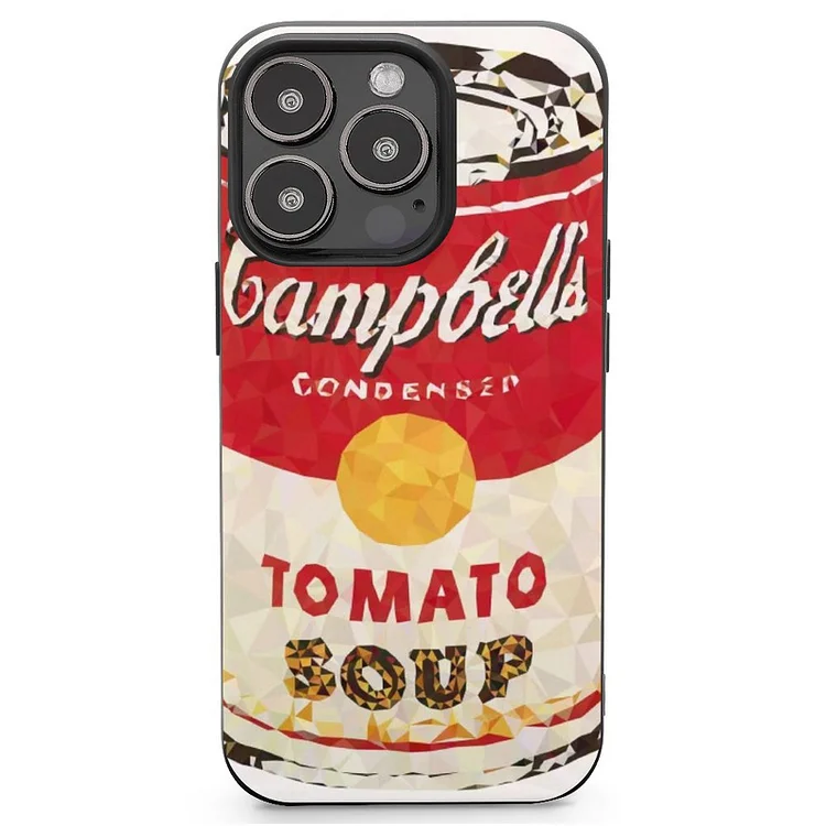 Campbell's Soup Can Derezzed Mobile Phone Case Shell For IPhone 13 and iPhone14 Pro Max and IPhone 15 Plus Case - Heather Prints Shirts