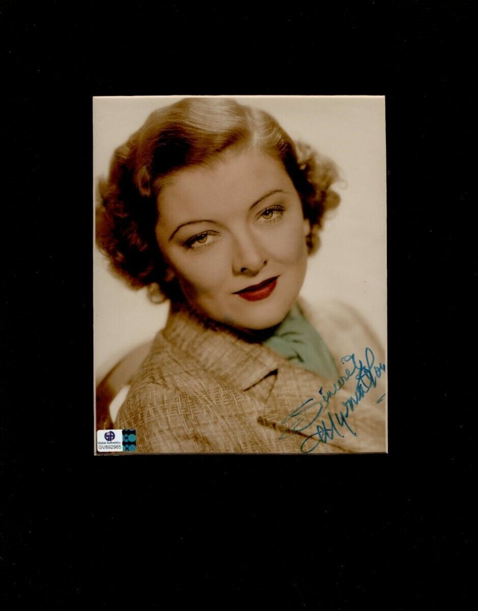 Myrna Loy Signed Autographed 11X14 Matted Photo Poster painting The Thin Man GV892965