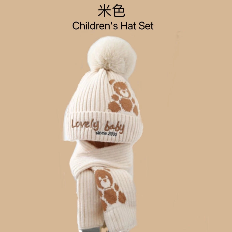 Kid’S Casual Vintage Style Letter Printing (Printing) Wool Cap
