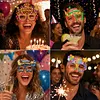 4pcs DIY Rhinestone Diamond Painting Glasses Frame No Lens (BIRTHDAY)