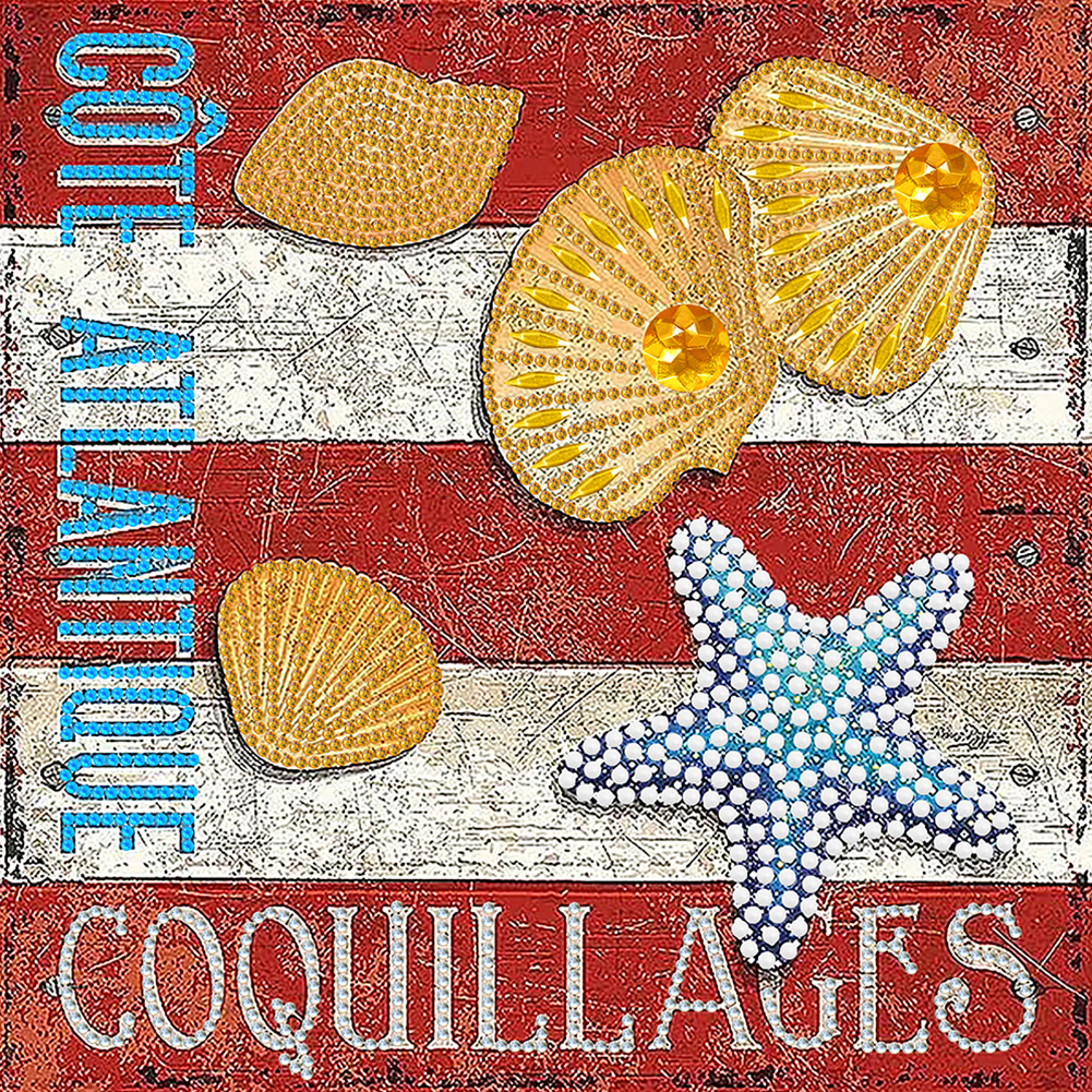 

Beach Footprint - Special Shaped Diamond Painting - 30*30CM, 501 Original