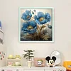 Blue Poppy Flower-11CT Stamped Cross Stitch 40*40cm