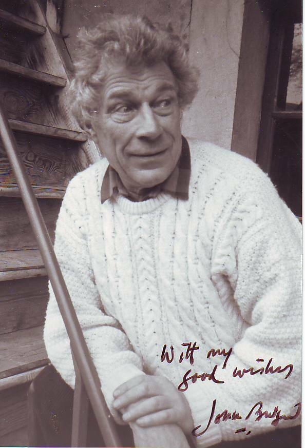 John Berger ( 10x15 cm) Original Autographed Photo Poster painting