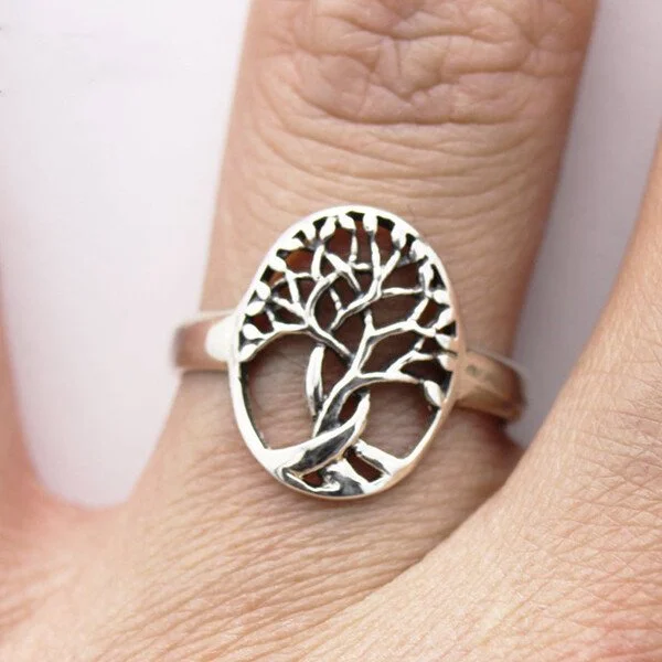925 Tree of Life Silver Ring