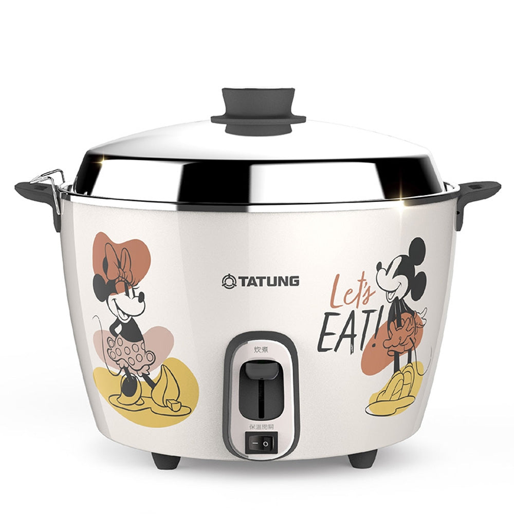 TATUNG X Mickey & Minnie 11-Cup SUS304 Rice Cooker Food Steamer Slow Cooker Crock Pot White A Cute Shop - Inspired by You For The Cute Soul 