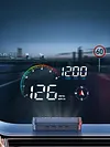 Universal Car HUD On-BD GPS Head Up Display with Speed RMP Water Temperature Overspeed Alarm Digital Speedometer Works for Most Cars