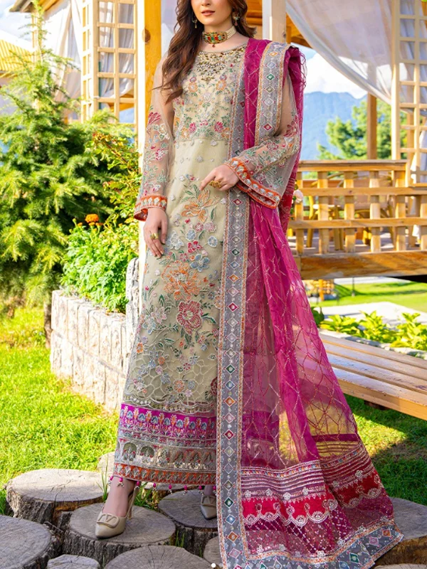 Hand-embroidered Festive Women's Suit