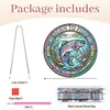 Diamond Painting Single-Sided Acrylic Born to Fish Pendant for Home Wall Door and Window Decoration