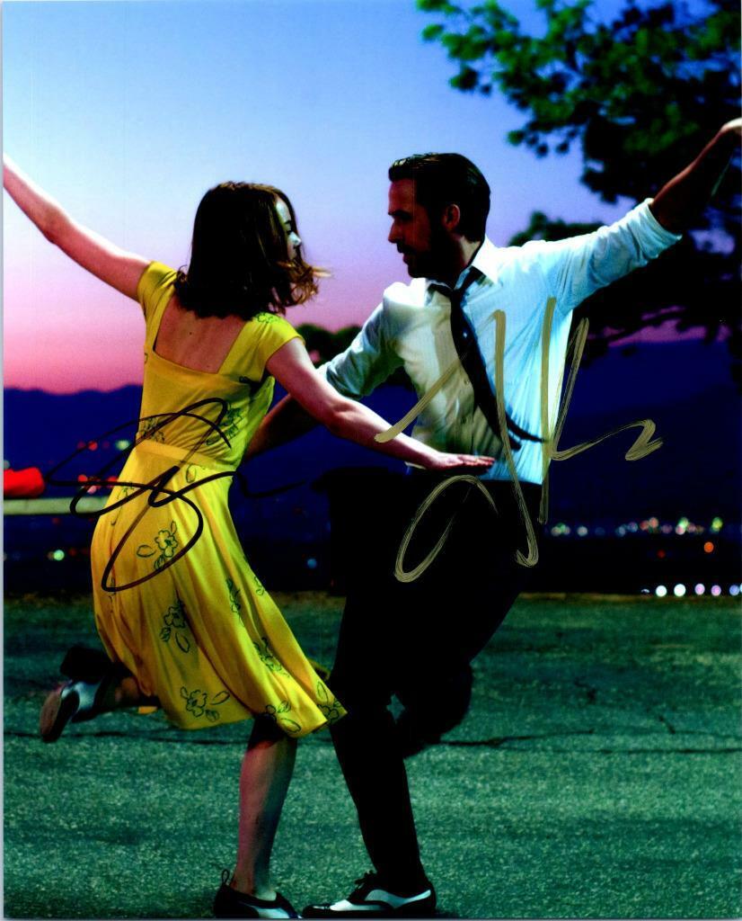 Emma Stone Ryan Gosling autographed 8x10 Picture signed Photo Poster painting and COA