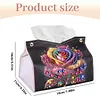 Diamond Painting PU Roses Tissue Box Tissue Holder