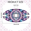 Acrylic Special Shaped Mandala Art Diamond Art Wine Glass Organizer for Bar