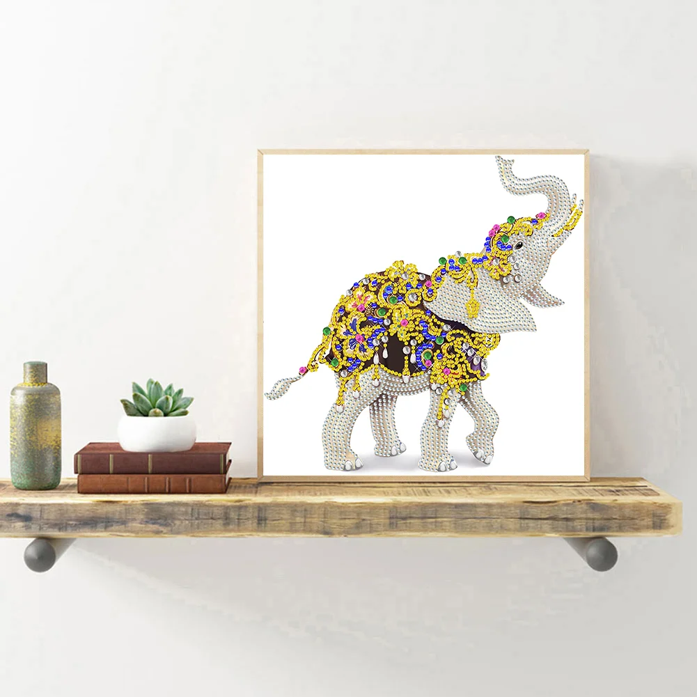 Diamond Painting - Partial Special Shaped Drill - Elephant(30*30cm)