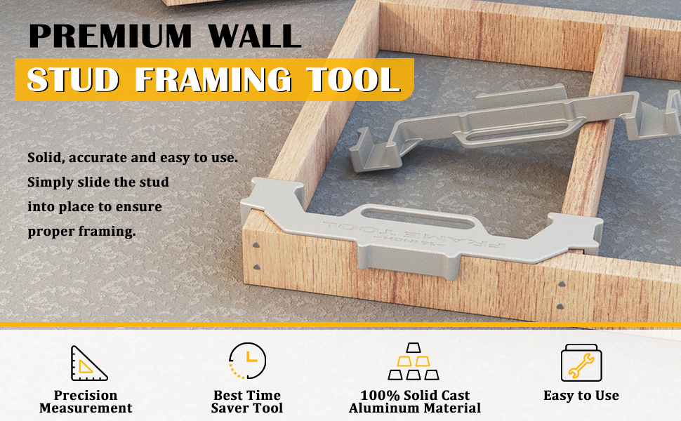 Premium Wall Stud Framing Tool,Precision Measurement Jig Tool For Framing Wall