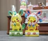 Eevee Family Cosplay Pikachu Enjoying Afternoon Tea Set - Pokemon Resin Statue - QN Studios