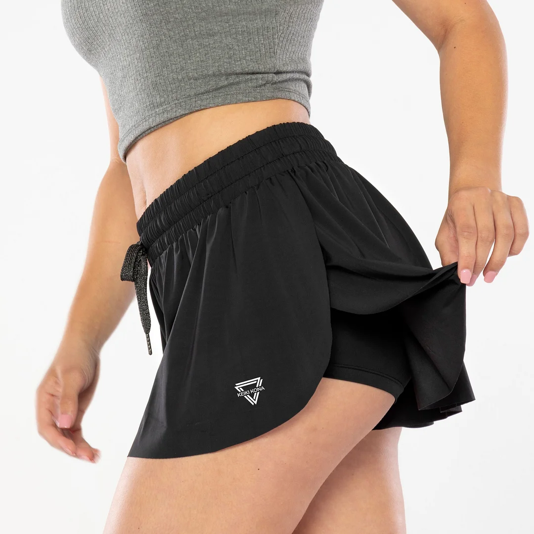 2-in-1 Flowy Fitness Shorts