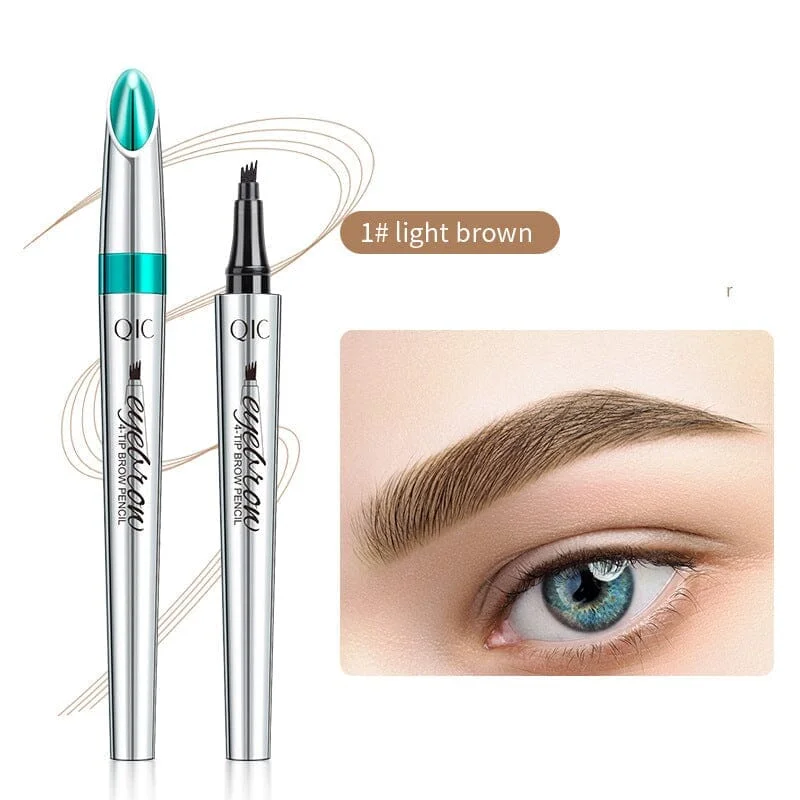 ✨3D Waterproof Microblading Eyebrow Pen 4 Fork Tip Tattoo Pencil