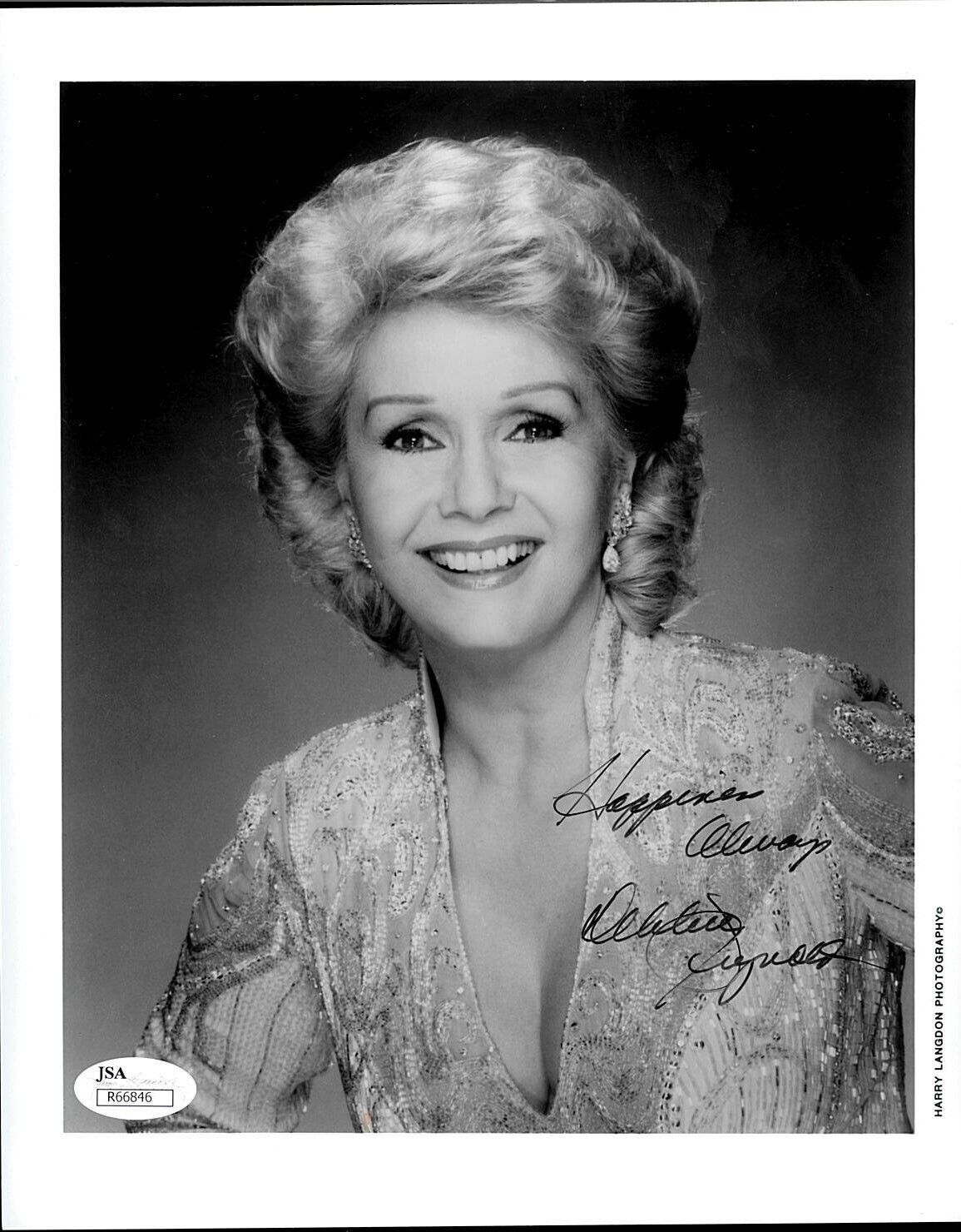 DEBBIE REYNOLDS, ACTRESS DECEASED SIGNED Photo Poster painting 8X10 WITH COA JSA #R66846