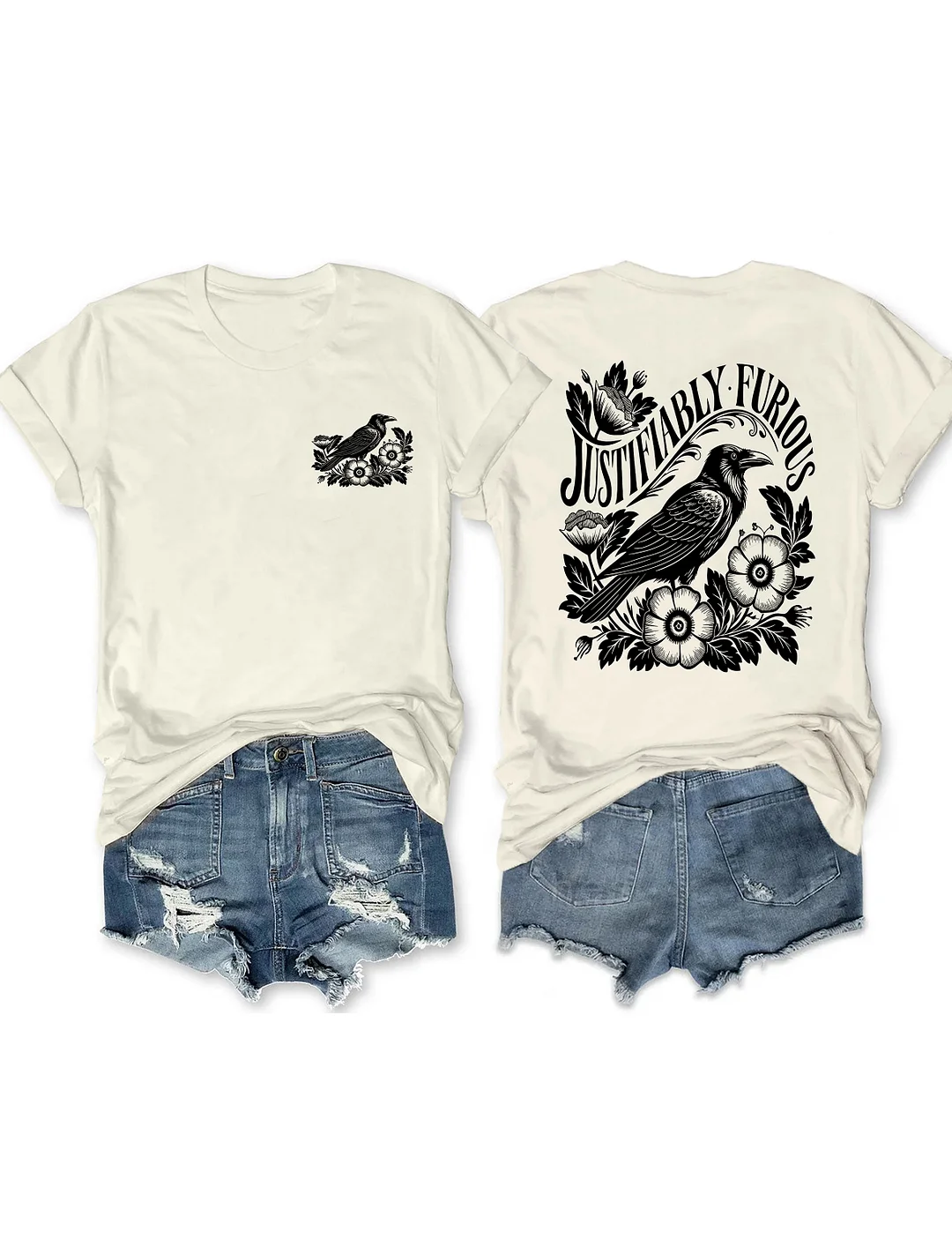 Justifiably Furious Raven T-shirt